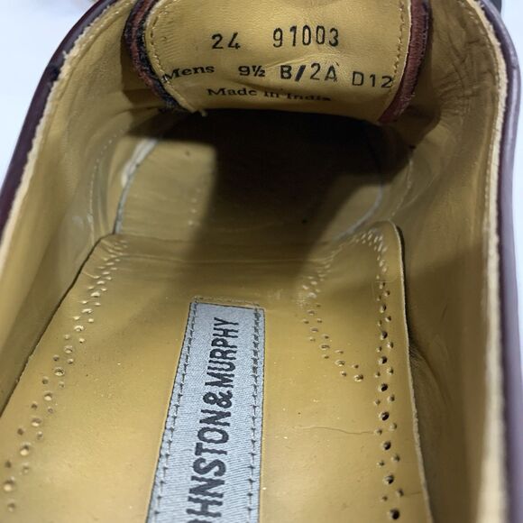 Johnston & Murphy Melton Burgundy Leather Cap Toe Oxford Dress Shoes Mens 9.5 main image 11